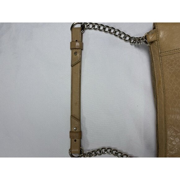 Cole Haan Women’s Tan Leather Chain Bonhuer Shoulder Bag - Picture 8 of 12